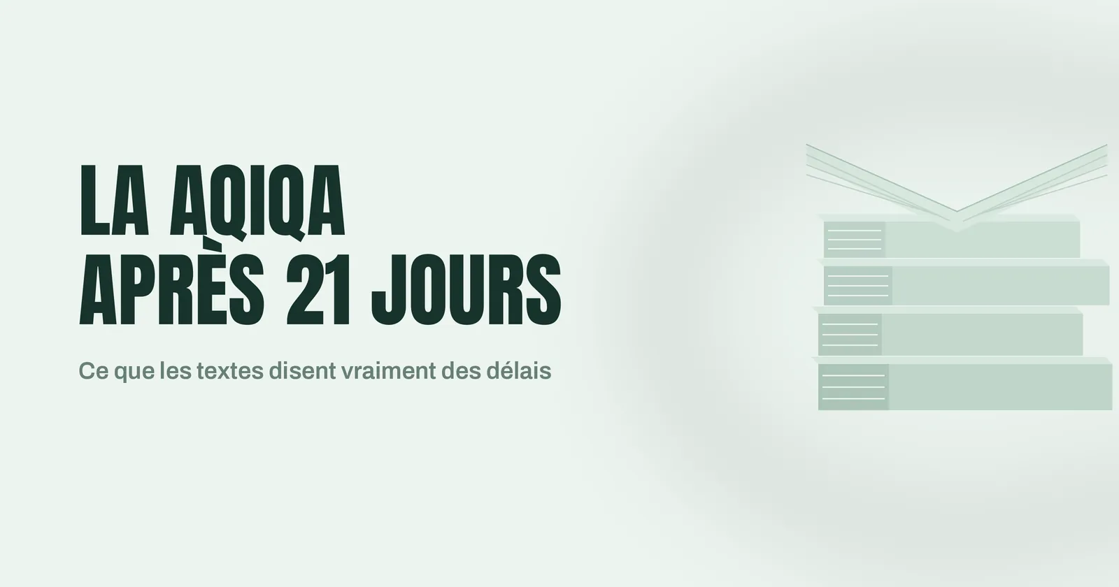 Pile d'ouvrages de fiqh illustrant les avis des savants sur les délais de la aqiqa