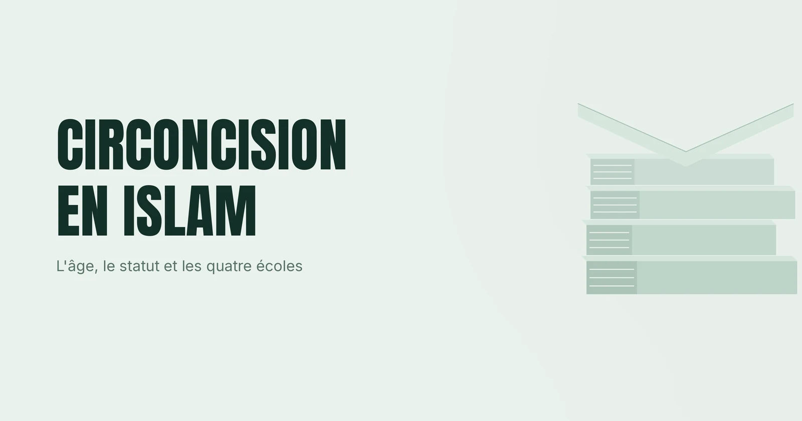 Pile d'ouvrages de fiqh illustrant les avis des écoles sur l'âge de la circoncision